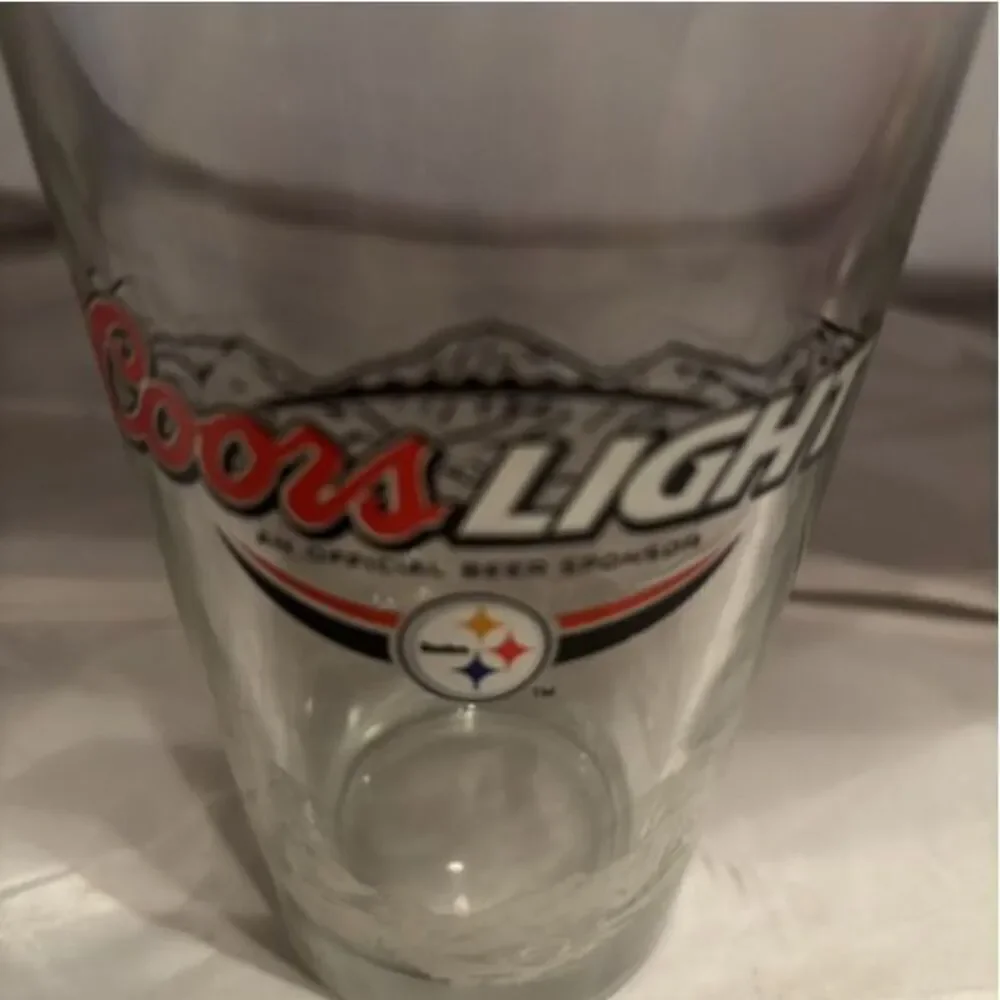 Coors Light Pittsburgh Steelers 16oz Glass